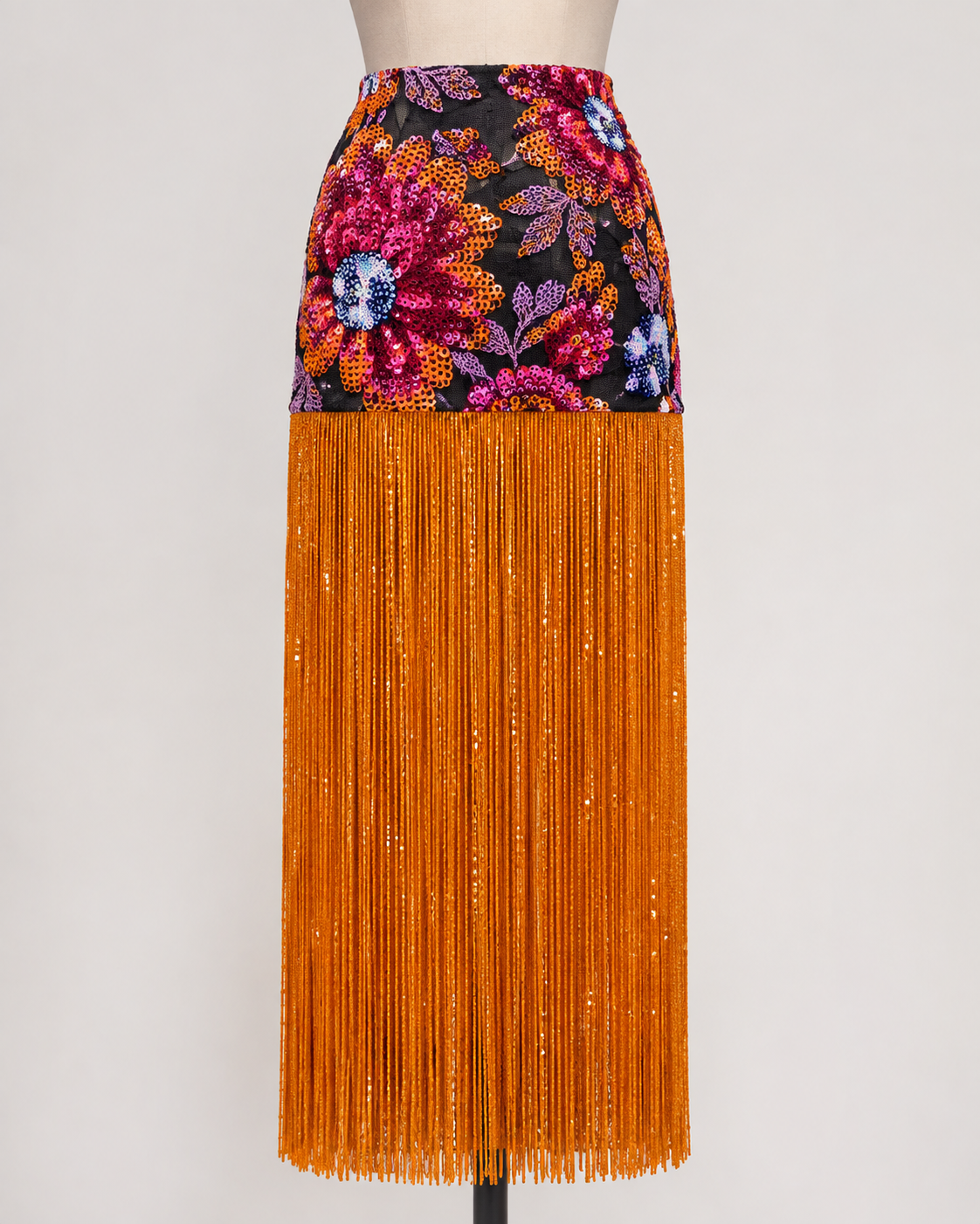 Sanele Sequined Fringe skirt