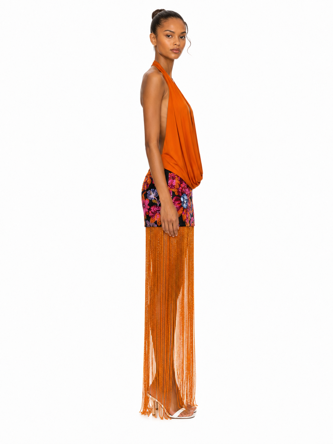 Sanele Sequined Fringe skirt